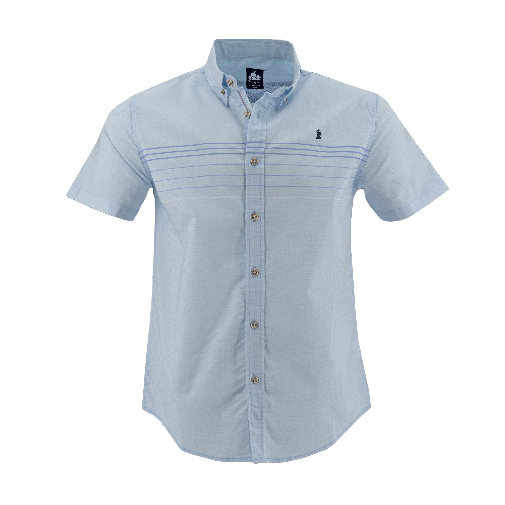 Camisa 1492 Mangas Cortas Rayas P/ Caballeros by 1492