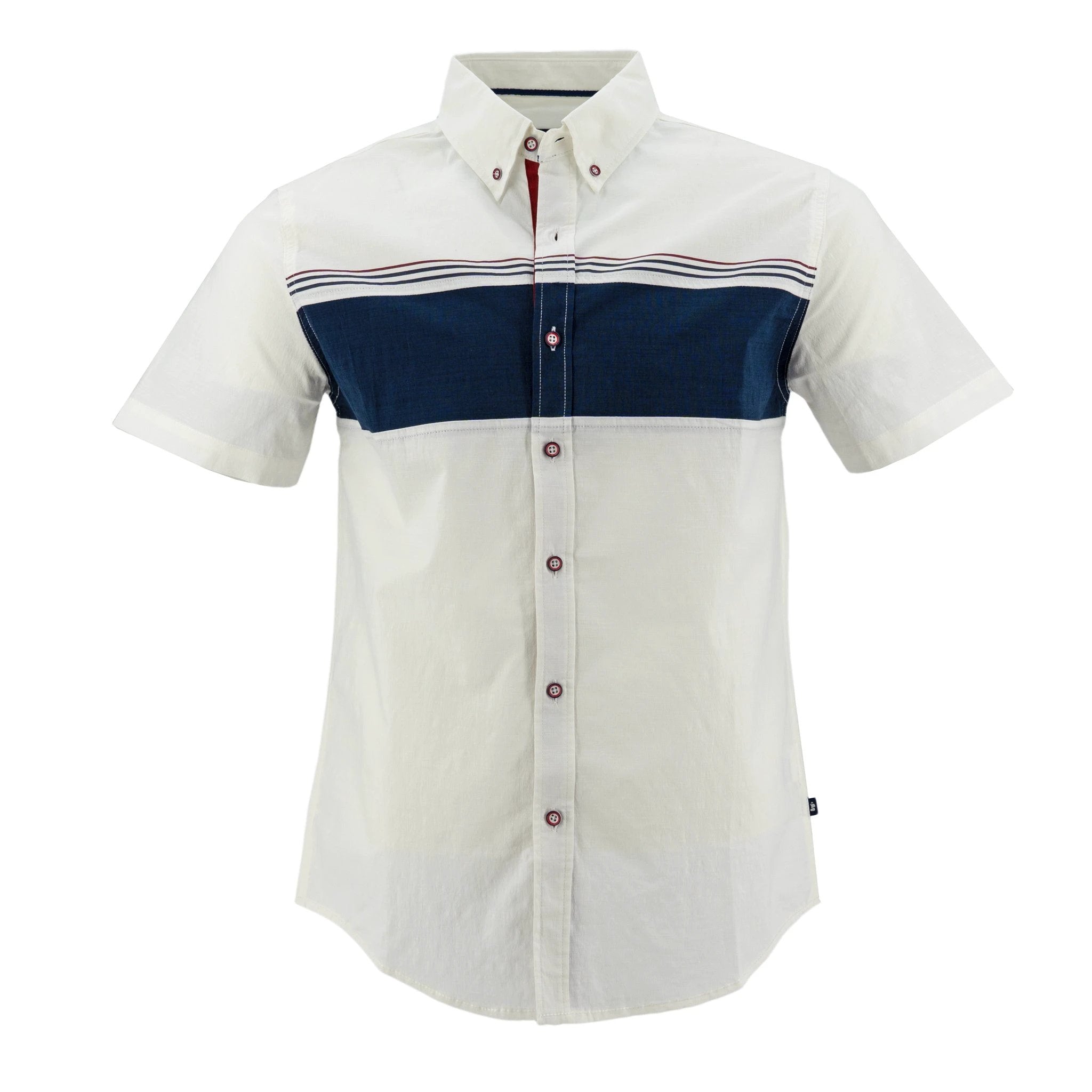 Camisa 1492 Mangas Cortas Rayas P/ Caballeros by 1492