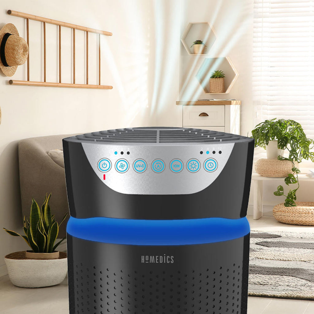 HoMedics TotalClean Purificador de Aire UV 5 en 1 para Habitación Grande