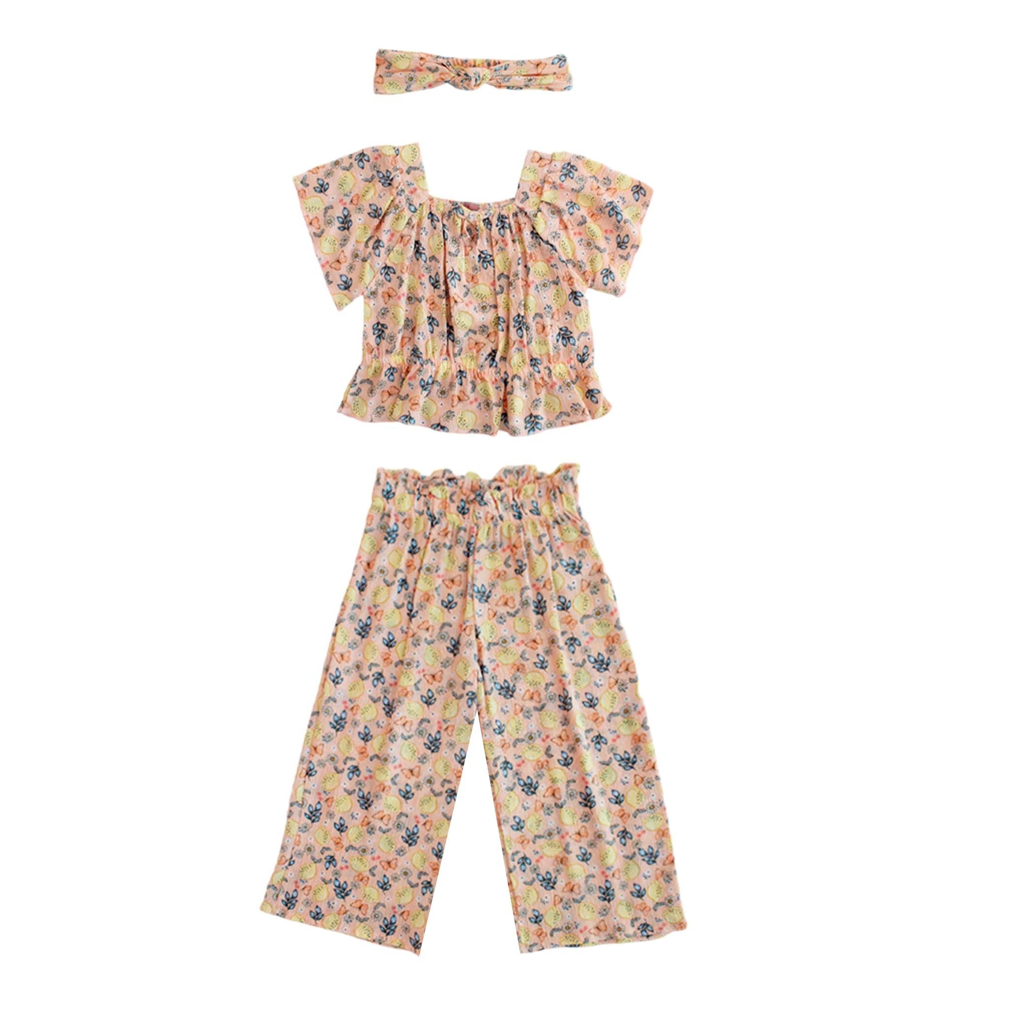 Conjunto Tiny Tots Mangas Cortas Estampado 3 Piezas Para Niñas by Tiny Tots