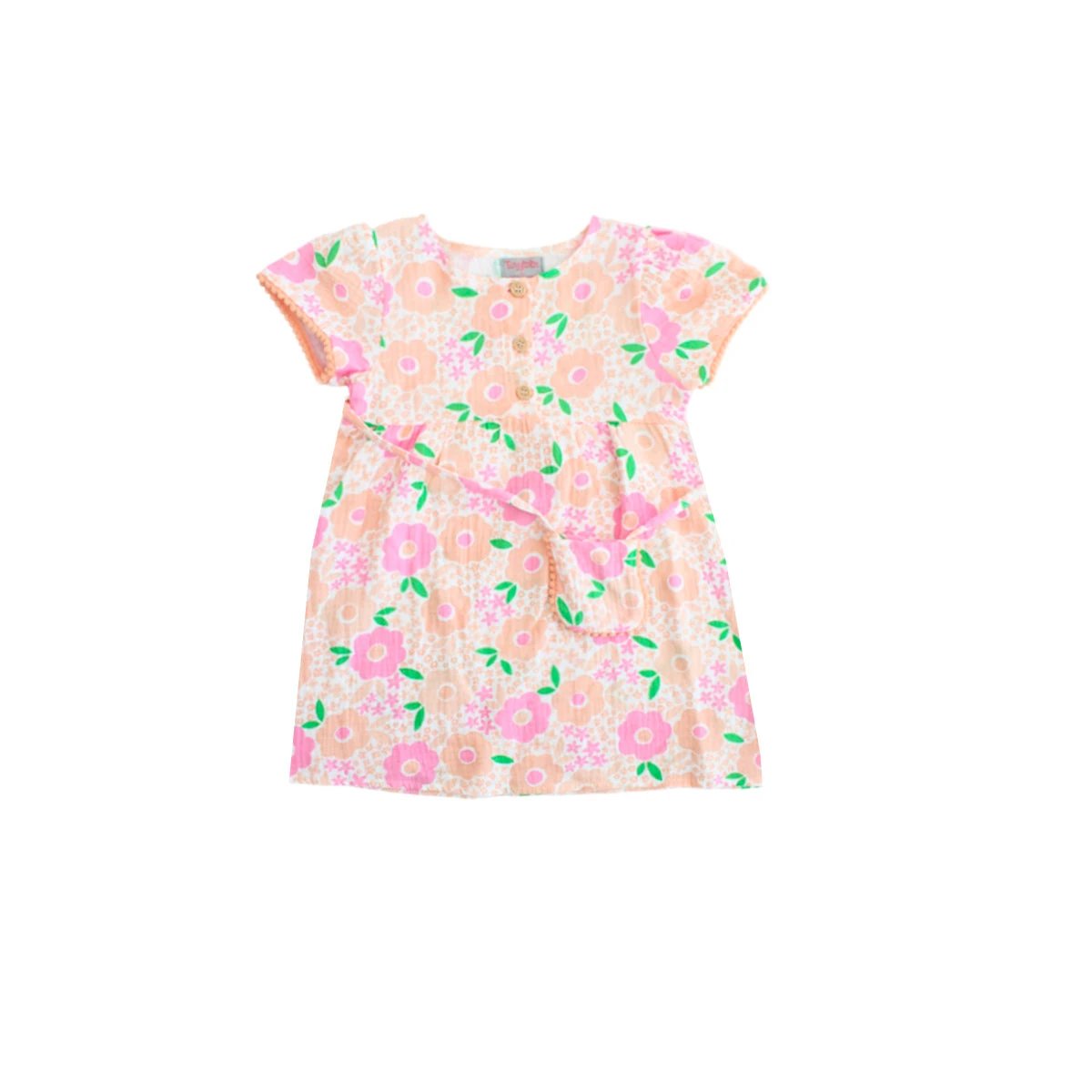 Vestido Tiny Tots Mangas Cortas Estampado Para Niñas by Tiny Tots