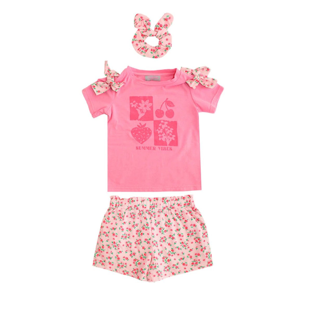 Conjunto Tiny Tots Mangas Cortas Estampado 3 Piezas Para Niñas by Tiny Tots