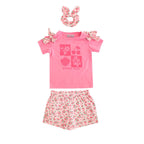 Conjunto Tiny Tots Mangas Cortas Estampado 3 Piezas Para Niñas by Tiny Tots