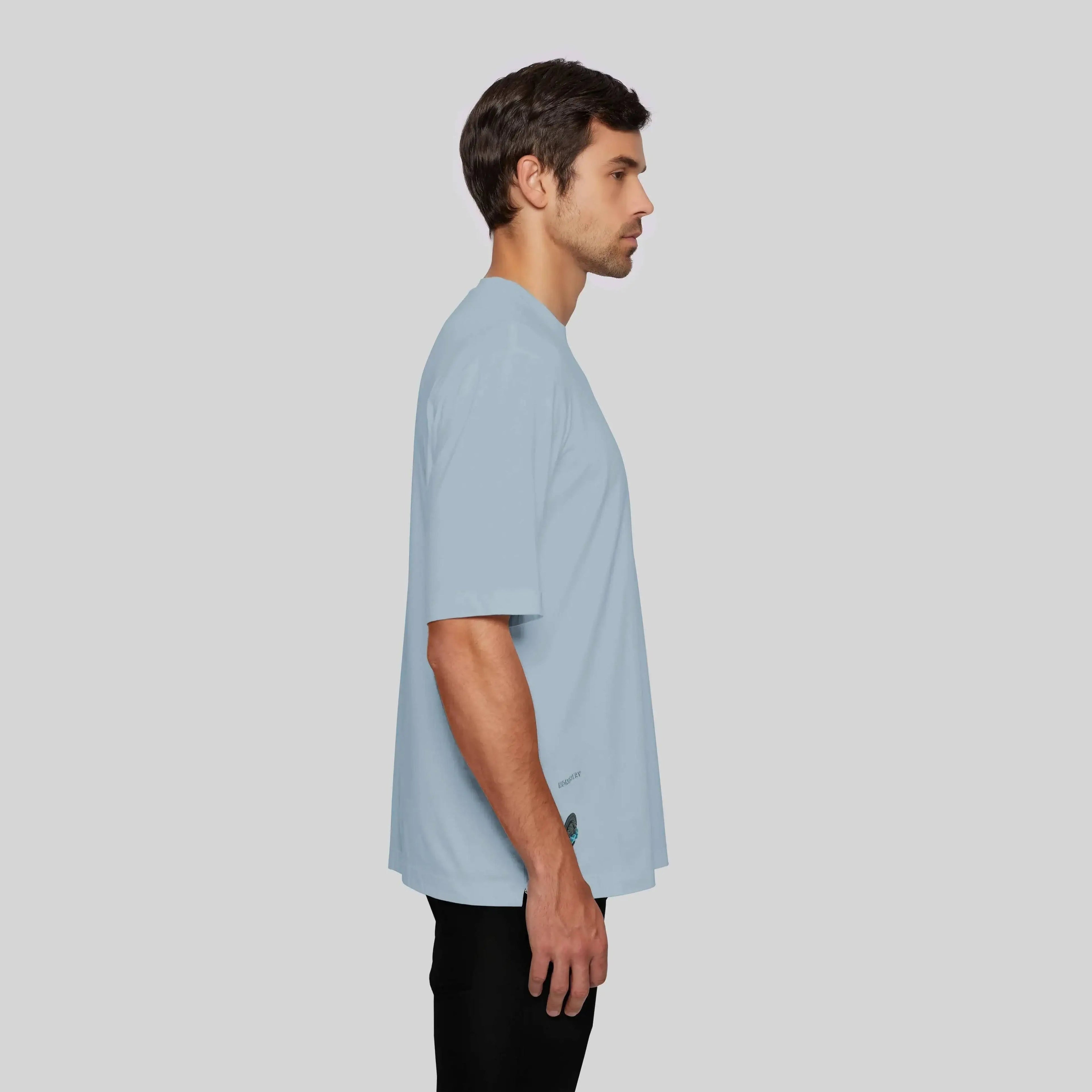AQUILES BABY BLUE T-SHIRT OVERSIZE - Monastery
