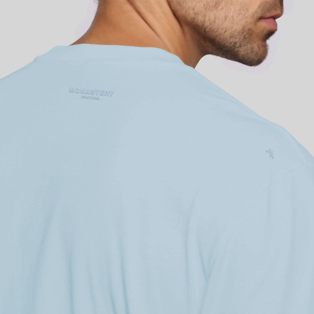 AQUILES BABY BLUE T-SHIRT OVERSIZE - Monastery