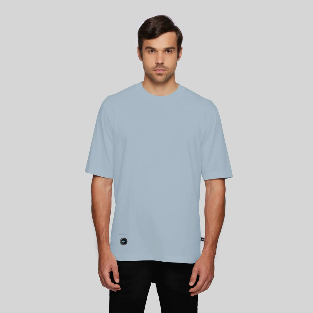 AQUILES BABY BLUE T-SHIRT OVERSIZE - Monastery