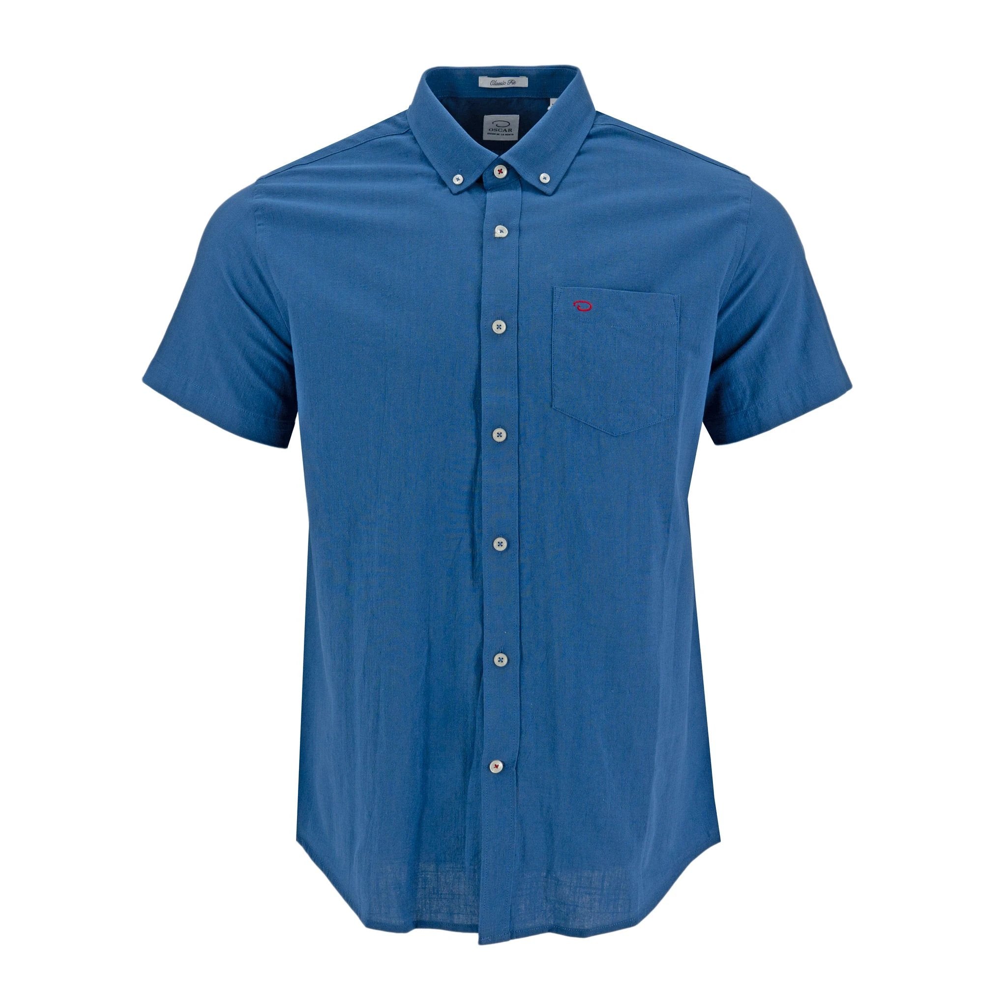 Camisa Oscar De La Renta Mangas Cortas Lisa Para Caballeros by Oscar De La Renta
