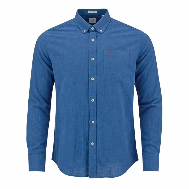 Camisa Oscar De La Renta Mangas Largas Lisa Para Caballeros by Oscar De La Renta