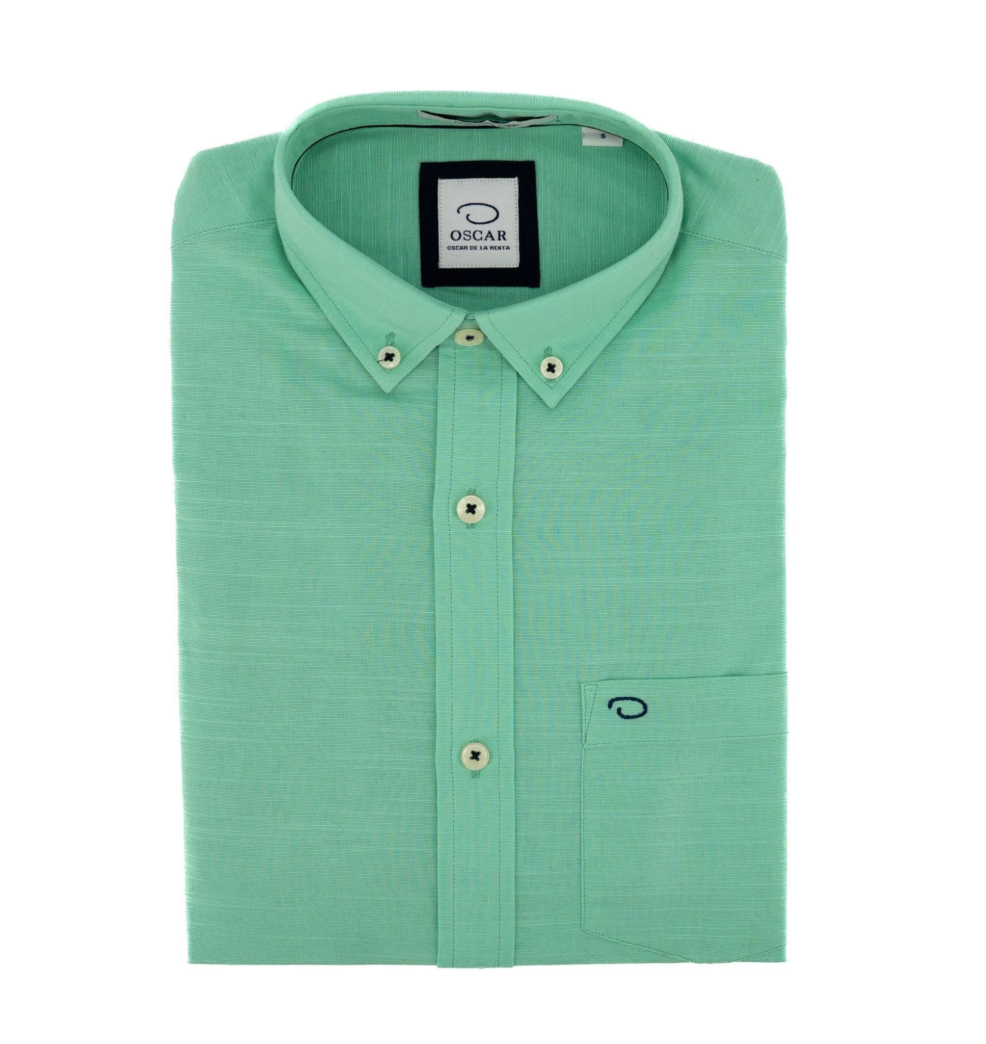 Camisa Oscar De La Renta Mangas Largas Lisa P/ Caballeros B2202WVN901-GRN by Oscar De La Renta