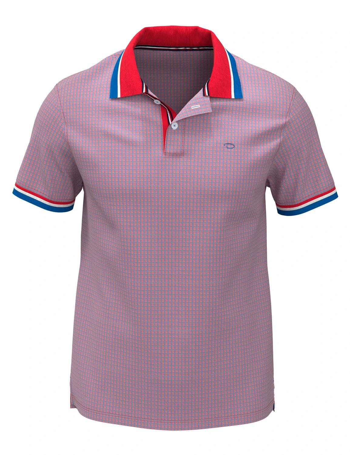 Poloshirt Oscar De La Renta Mangas Cortas Cuadros Para Caballeros by Oscar De La Renta