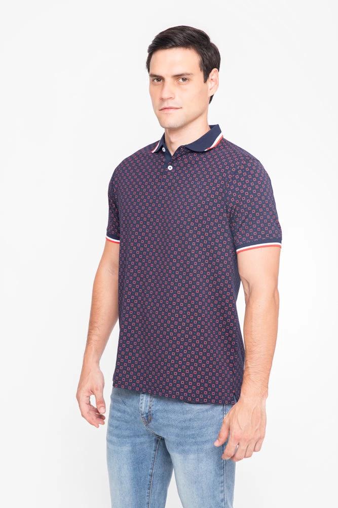 Poloshirt Oscar De La Renta Mangas Cortas Estampado Para Caballeros by Oscar De La Renta