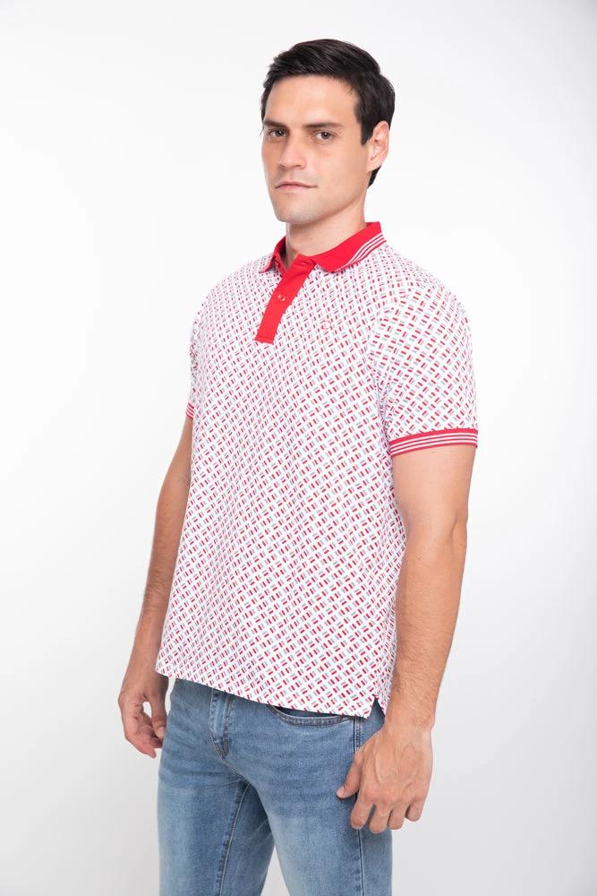 Poloshirt Oscar De La Renta Mangas Cortas Estampado Para Caballeros by Oscar De La Renta