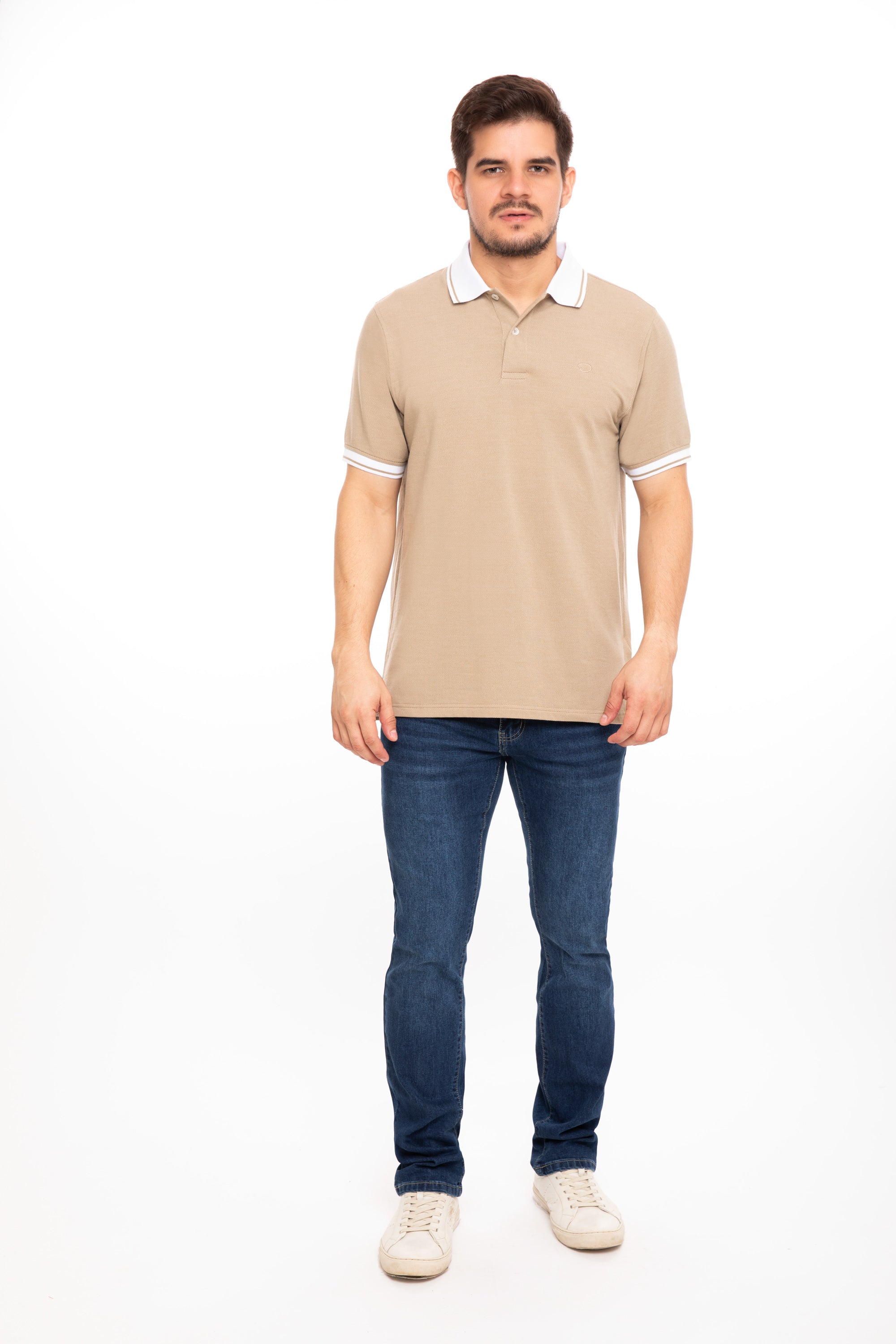 Poloshirt Oscar de La Renta Mangas Cortas Liso para Caballeros