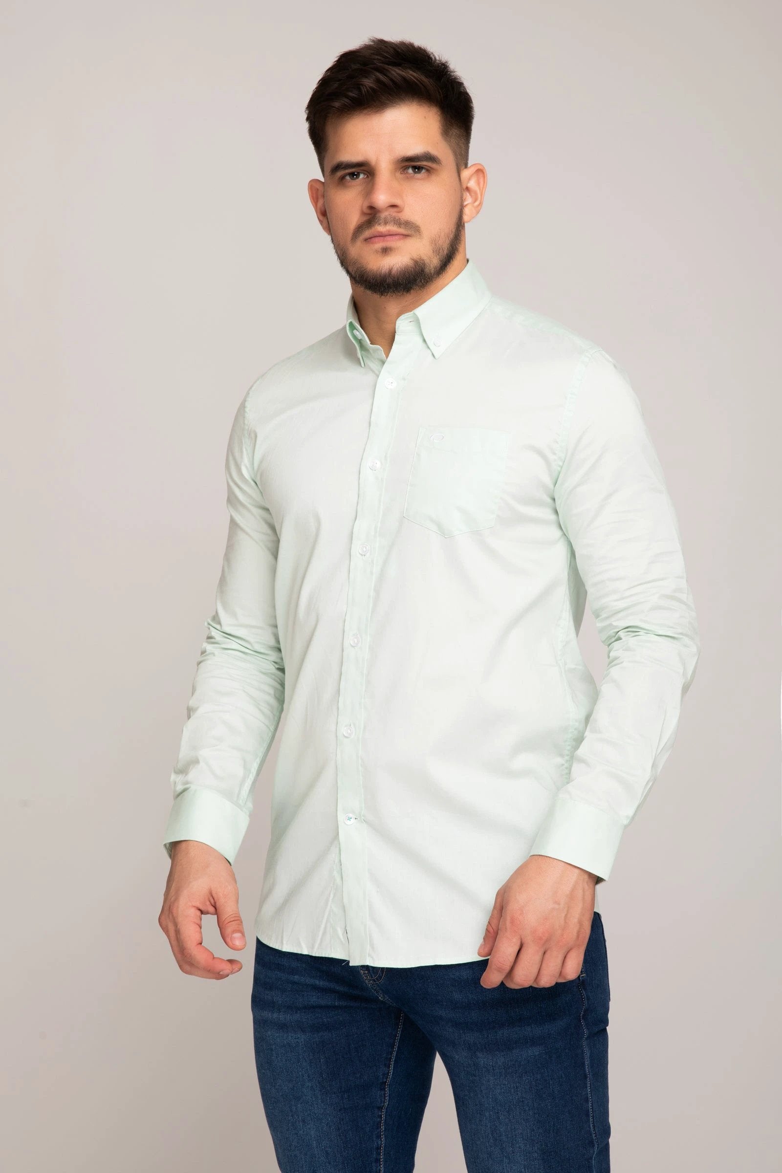 Camisa Oscar De La Renta Mangas Largas Lisa P/ Caballeros by Oscar De La Renta