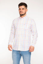 Camisa Oscar De La Renta Mangas Largas Cuadros P/ Caballeros by Oscar De La Renta