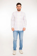 Camisa Oscar De La Renta Mangas Largas Cuadros P/ Caballeros by Oscar De La Renta