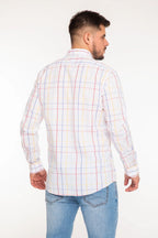 Camisa Oscar De La Renta Mangas Largas Cuadros P/ Caballeros by Oscar De La Renta