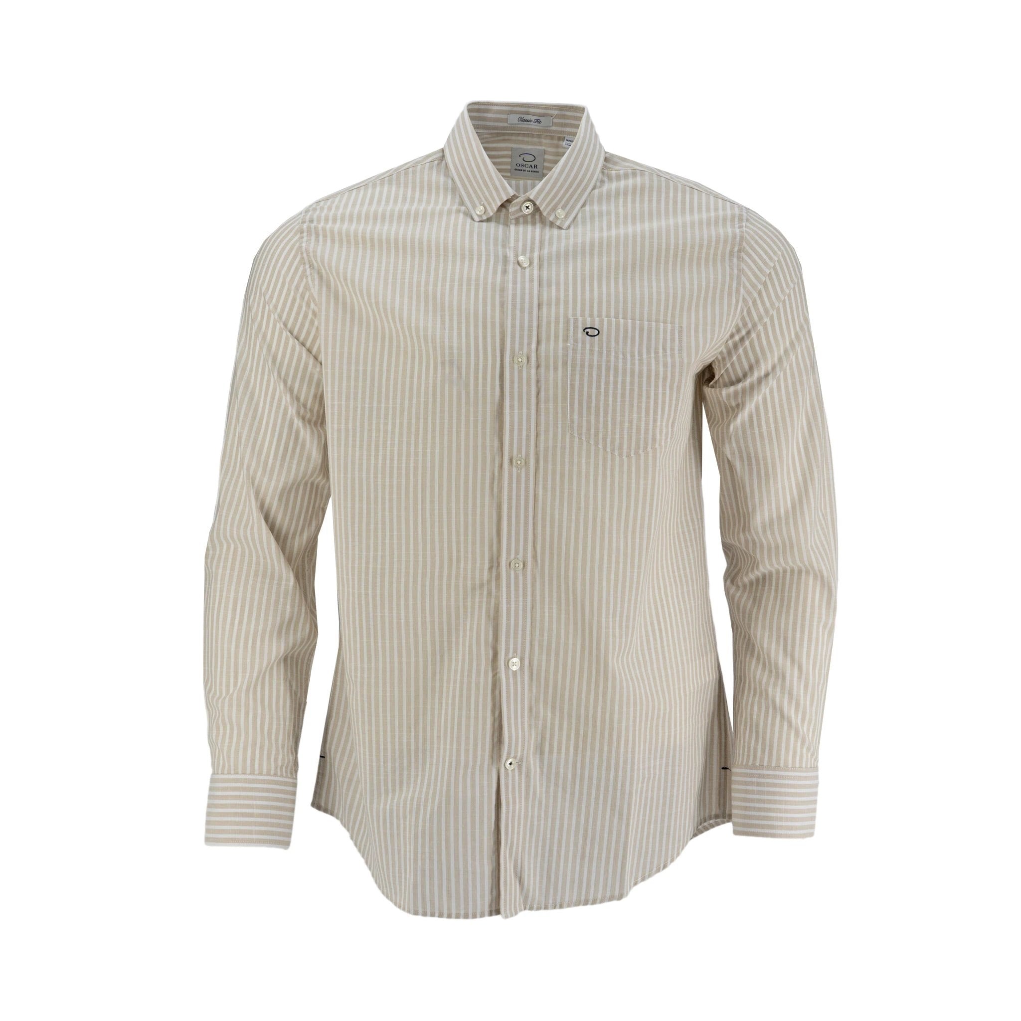 Camisa Oscar De La Renta Mangas Largas Rayas Para Caballeros by Oscar De La Renta