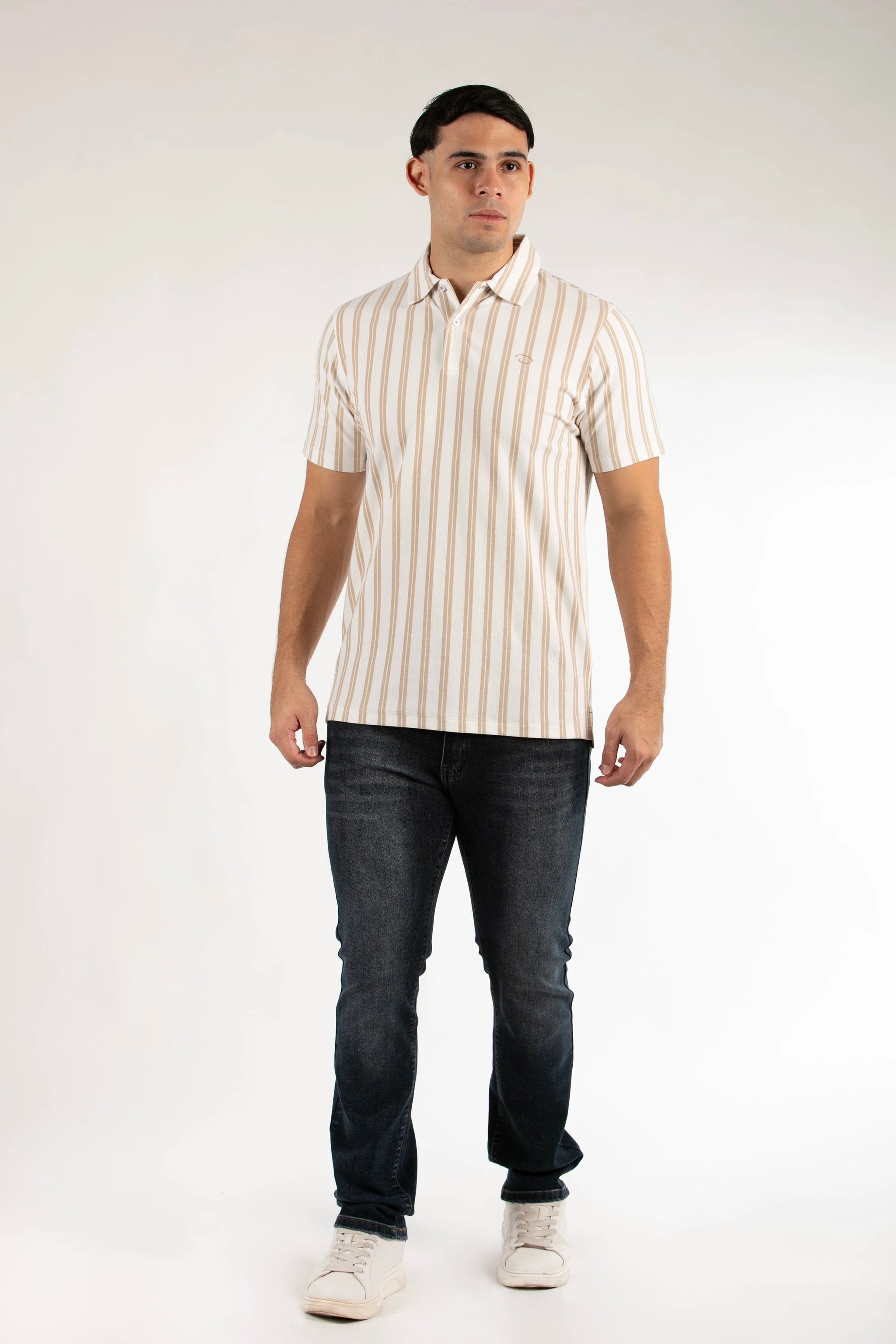 Poloshirt Oscar De La Renta Mangas Cortas Rayas Para Caballeros by Oscar De La Renta