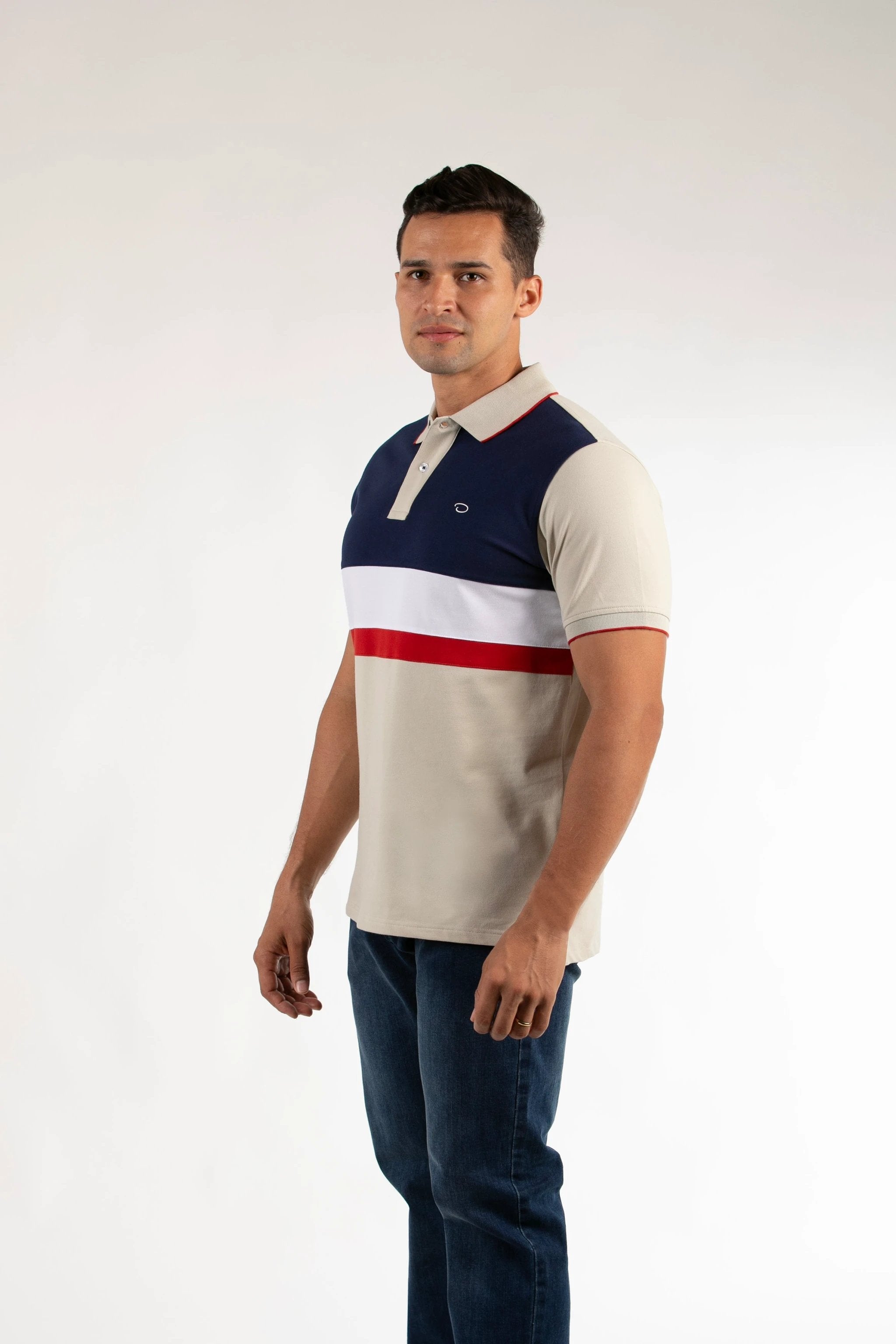 Poloshirt Oscar De La Renta Mangas Cortas Combinado Para Caballeros by Oscar De La Renta