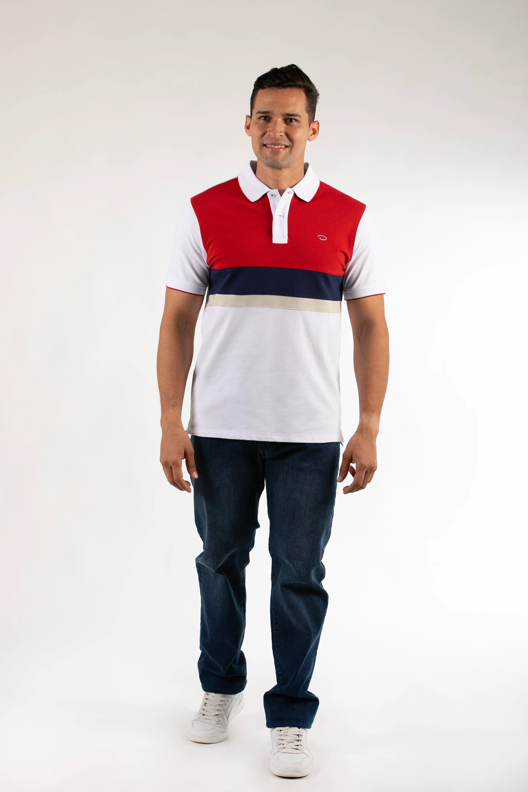 Poloshirt Oscar De La Renta Mangas Cortas Combinado Para Caballeros by Oscar De La Renta
