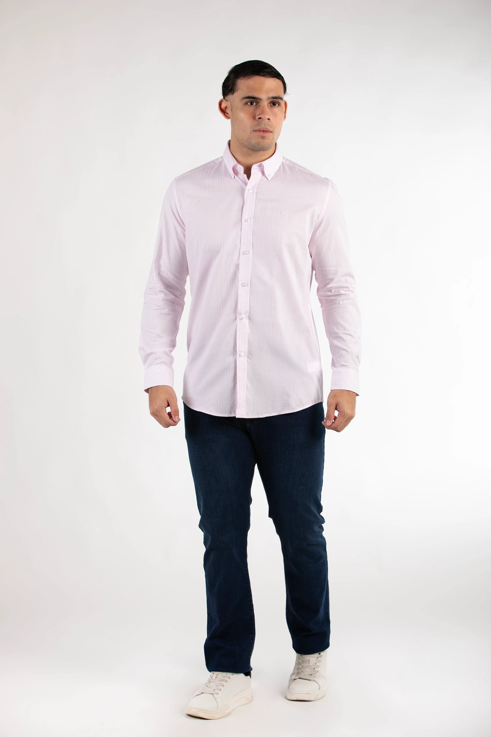 Camisa Oscar De La Renta Mangas Largas Rayas Para Caballeros by Oscar De La Renta
