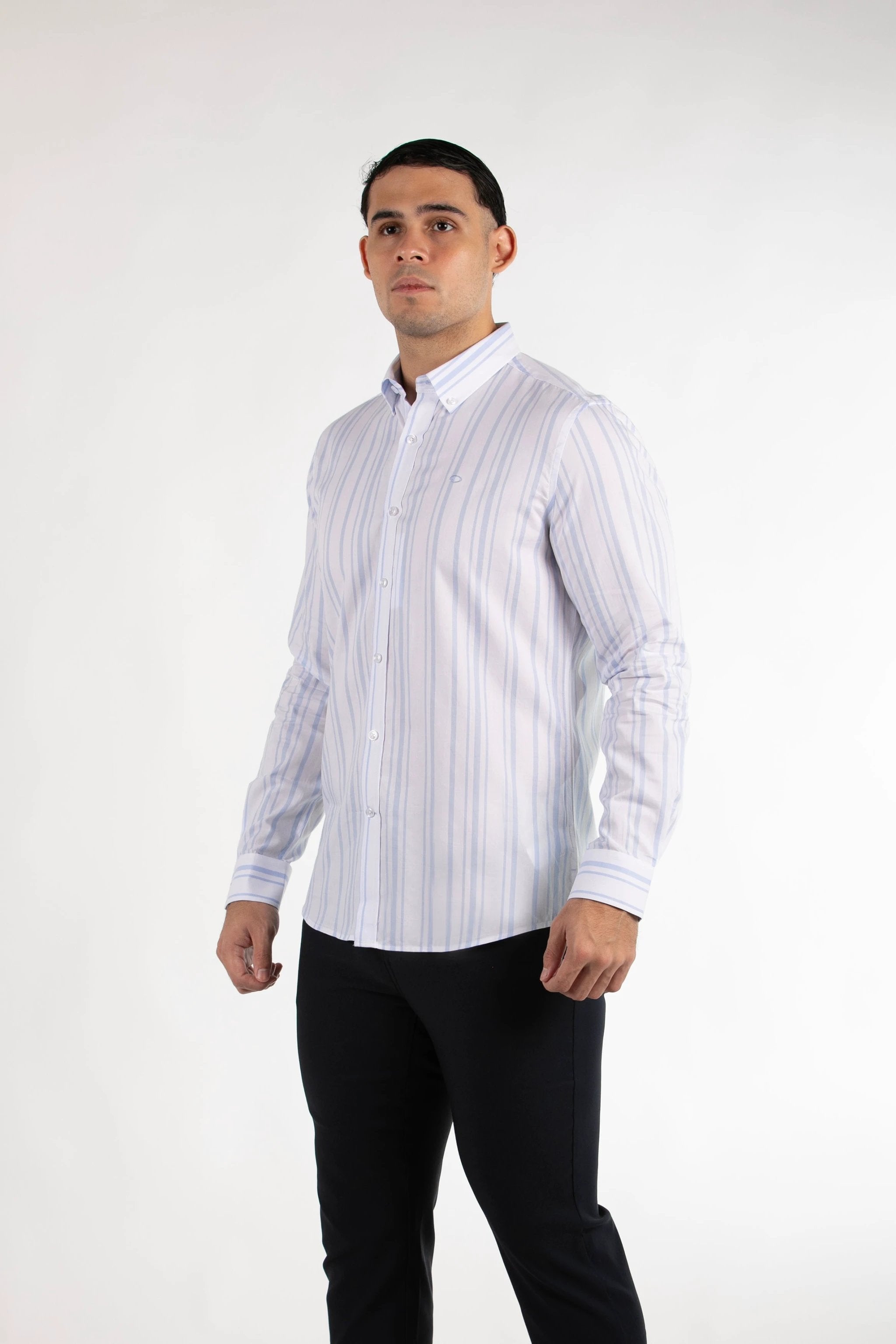 Camisa Oscar De La Renta Mangas Largas Rayas Para Caballeros by Oscar De La Renta