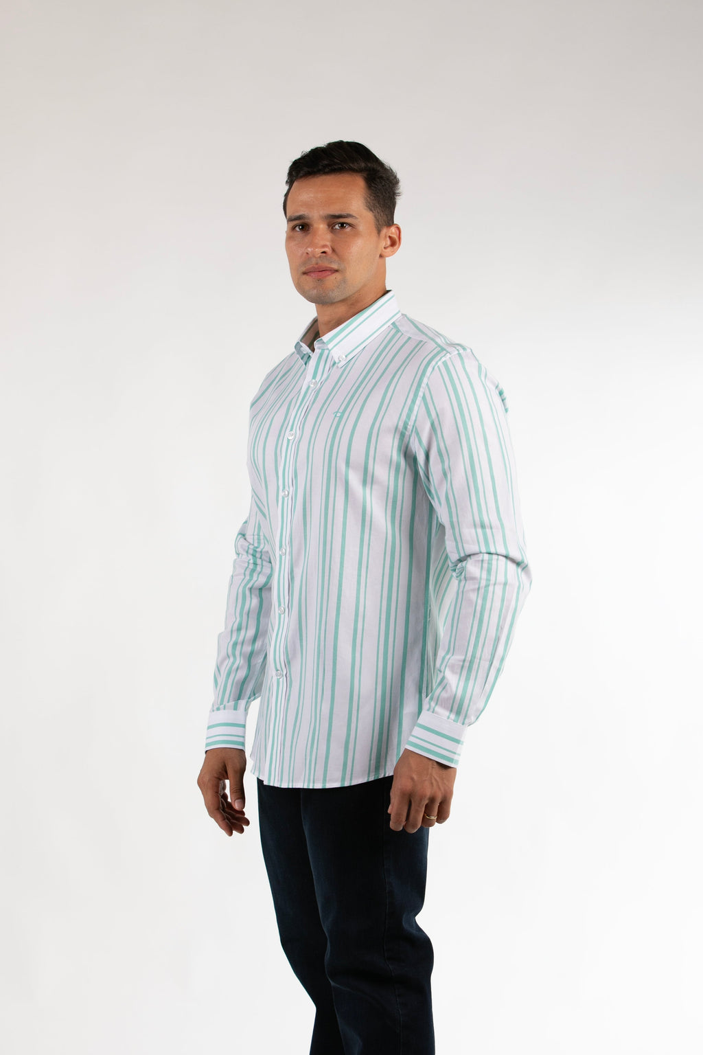 Camisa Oscar De La Renta Mangas Largas Rayas Para Caballeros by Oscar De La Renta
