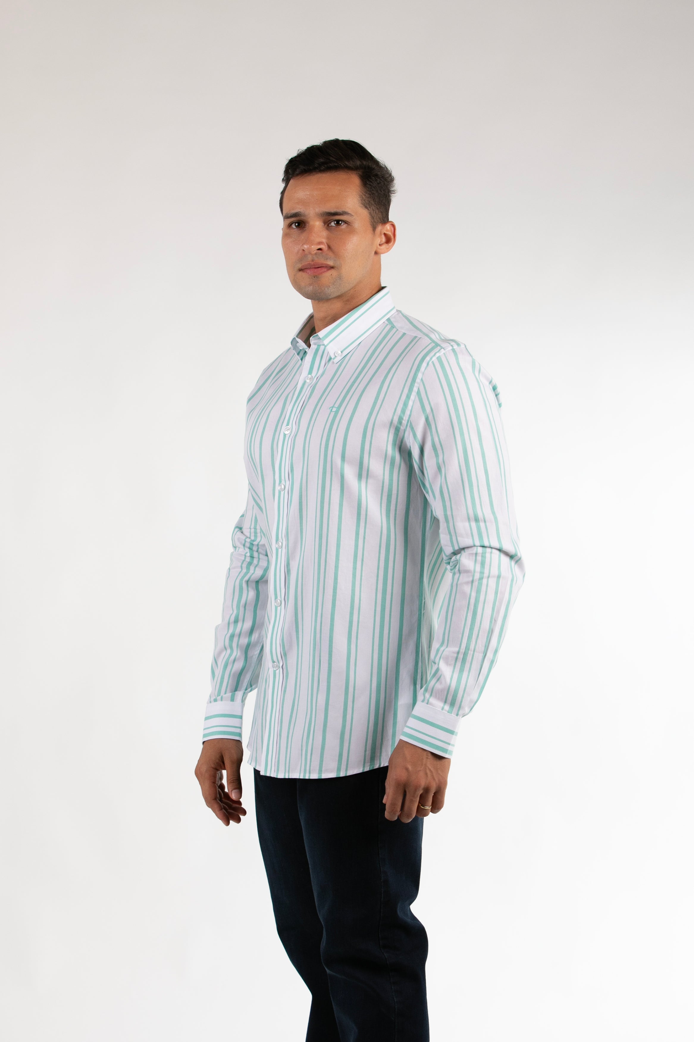 Camisa Oscar De La Renta Mangas Largas Rayas Para Caballeros by Oscar De La Renta