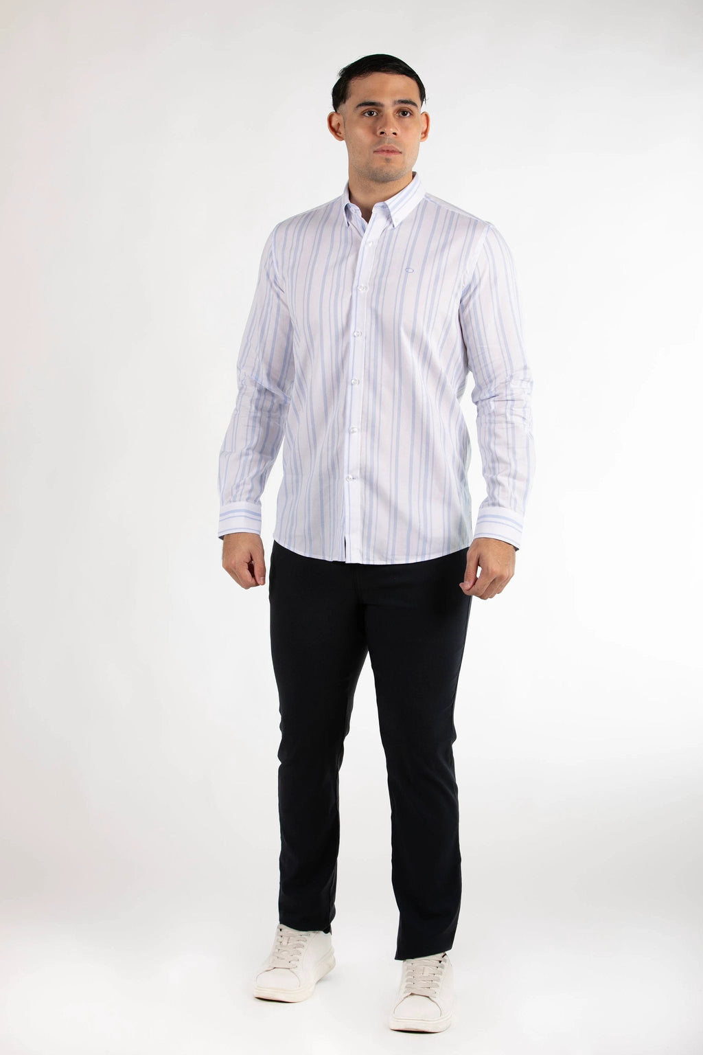 Camisa Oscar De La Renta Mangas Largas Rayas Para Caballeros by Oscar De La Renta