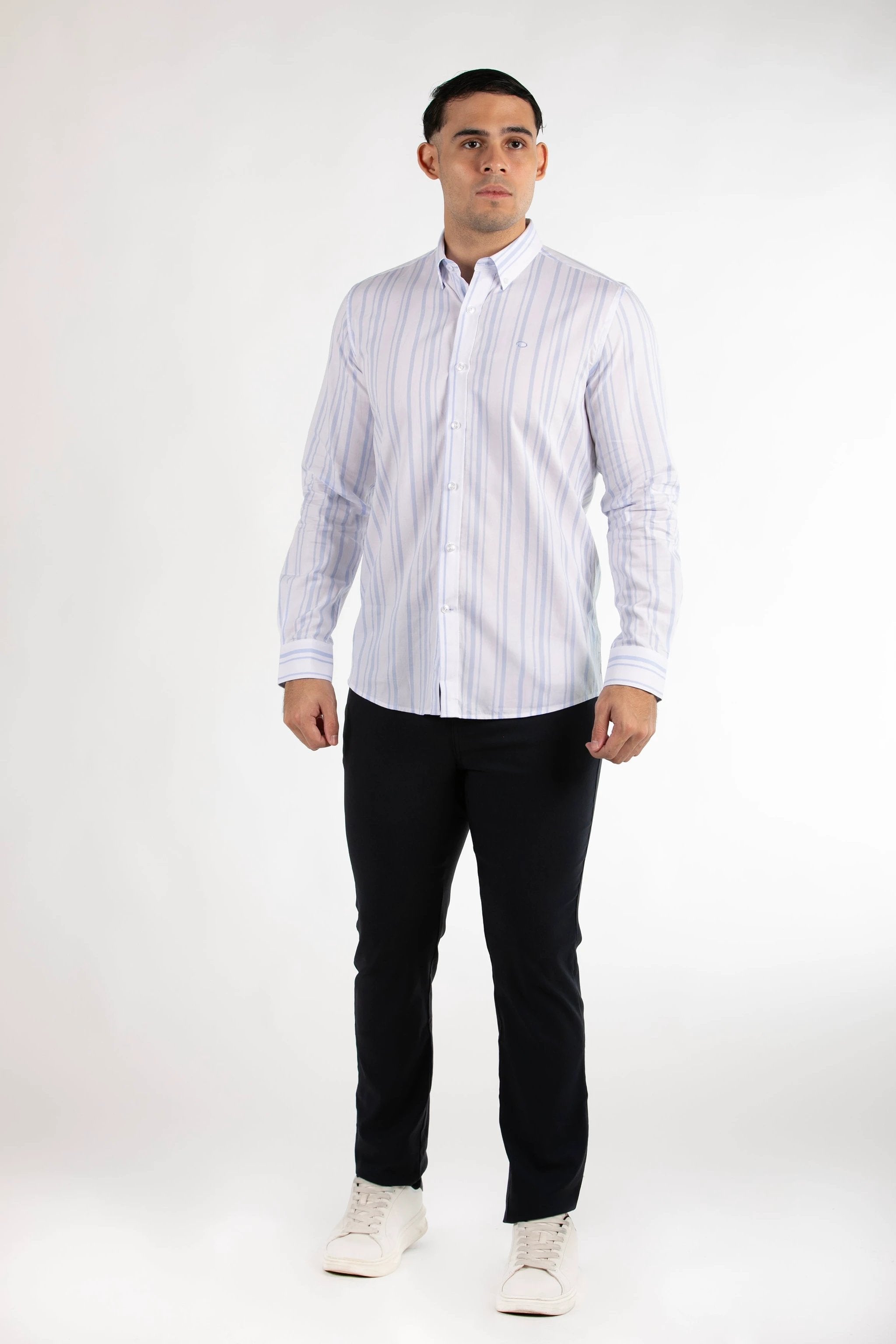 Camisa Oscar De La Renta Mangas Largas Rayas Para Caballeros by Oscar De La Renta