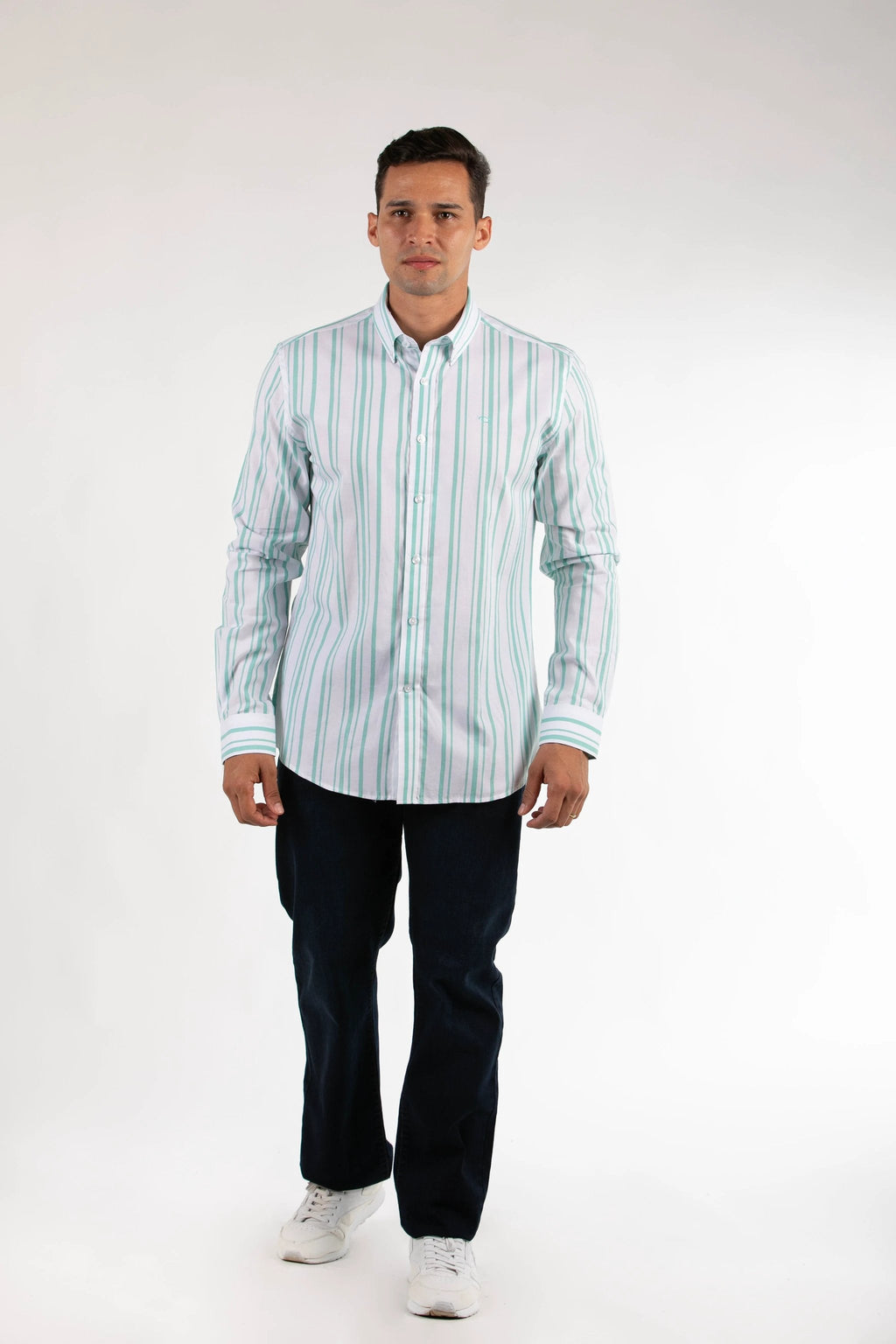Camisa Oscar De La Renta Mangas Largas Rayas Para Caballeros by Oscar De La Renta