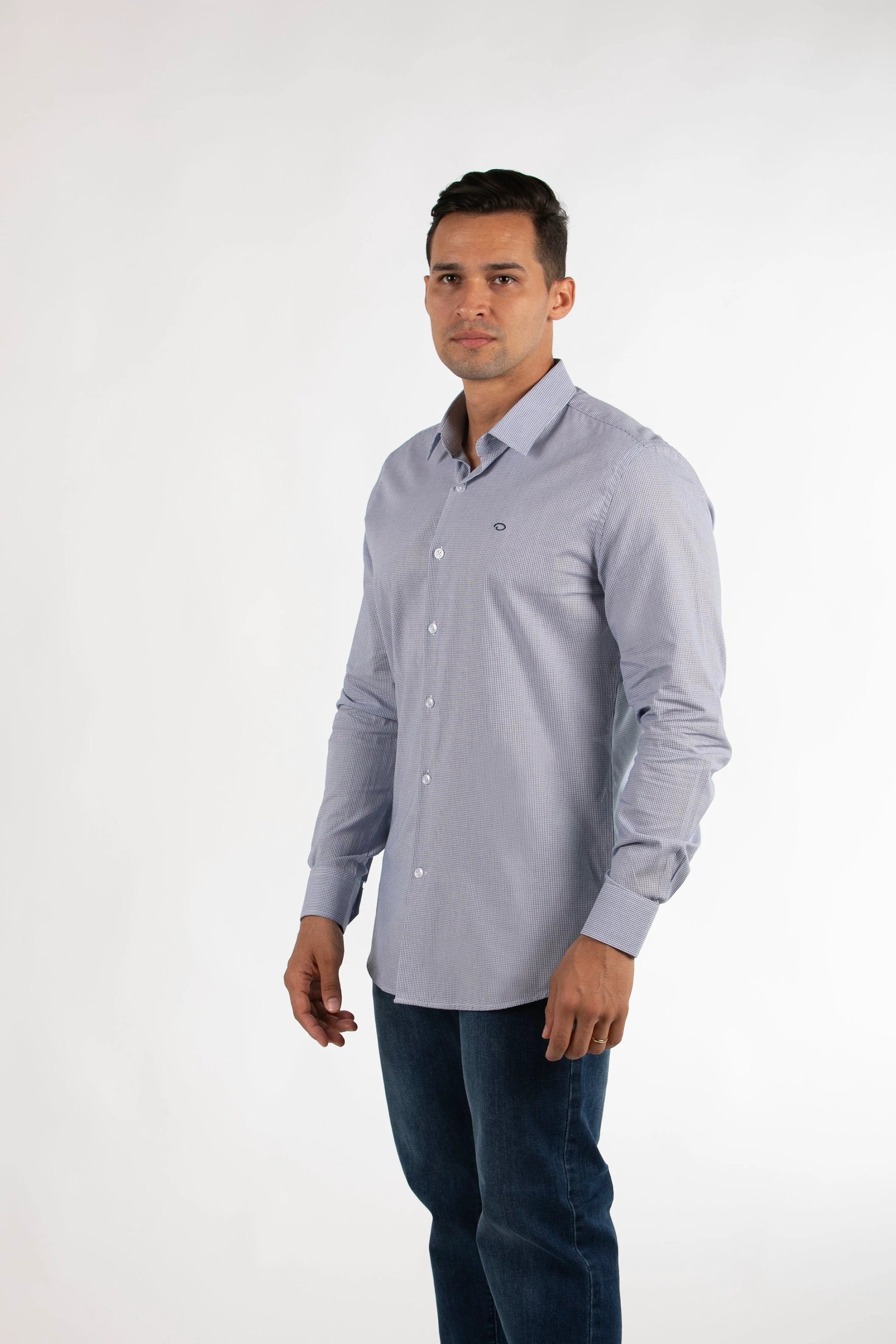 Camisa Oscar De La Renta Mangas Largas Cuadros Para Caballeros by Oscar De La Renta