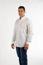 Camisa Oscar De La Renta Mangas Largas Cuadros Para Caballeros by Oscar De La Renta