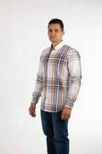 Camisa Oscar De La Renta Mangas Largas Cuadros Para Caballeros by Oscar De La Renta