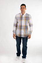 Camisa Oscar De La Renta Mangas Largas Cuadros Para Caballeros by Oscar De La Renta