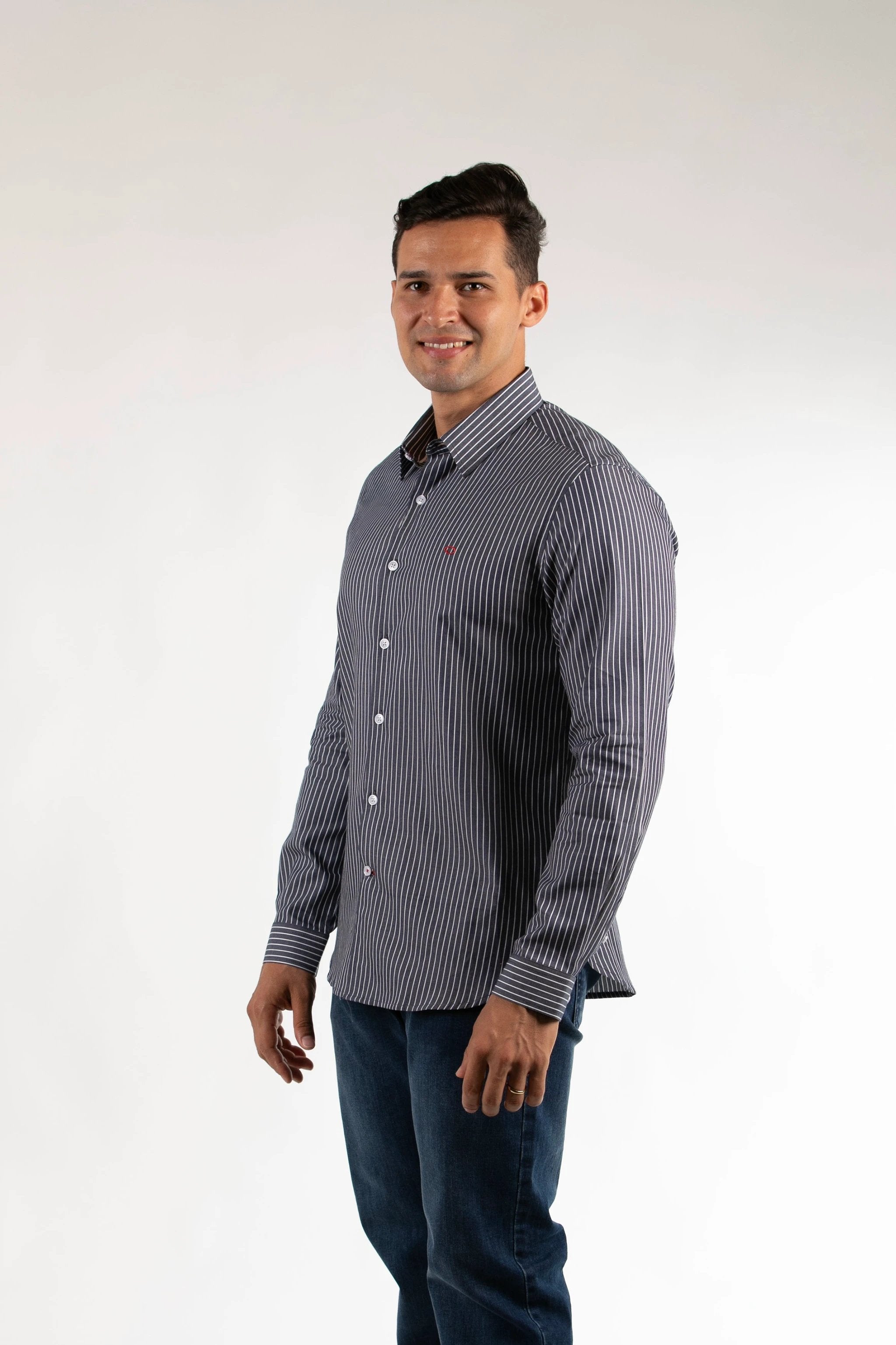 Camisa Oscar De La Renta Mangas Largas Rayas Para Caballeros by Oscar De La Renta