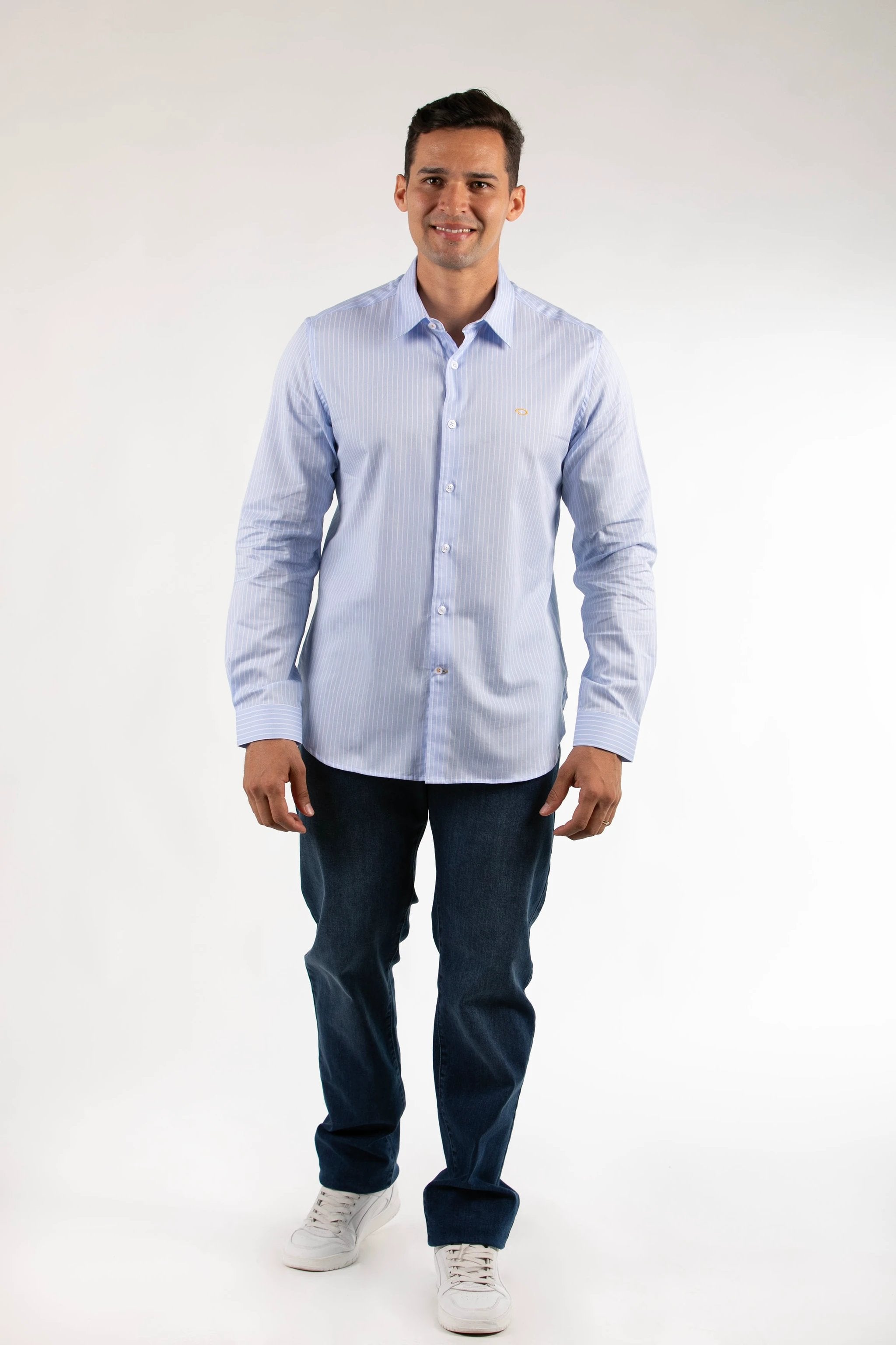 Camisa Oscar De La Renta Mangas Largas Rayas Para Caballeros by Oscar De La Renta