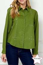 Blusa Available Mangas Largas Estampada Para Damas by Available