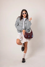 CHAQUETA BOMBER CUADROS E-F 8448.