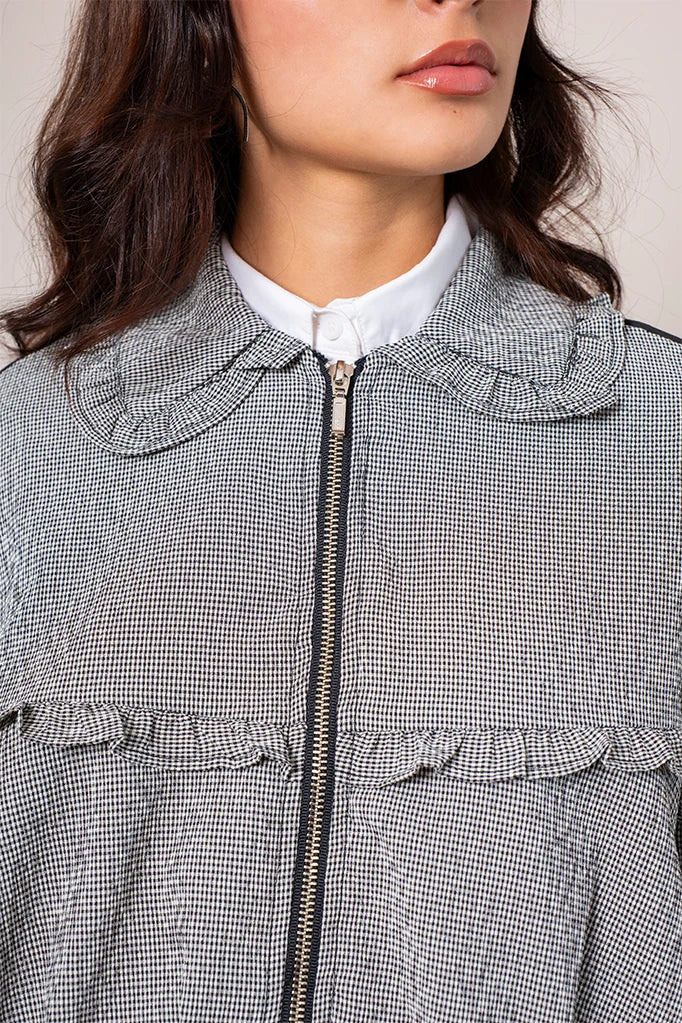 CHAQUETA BOMBER CUADROS E-F 8448.