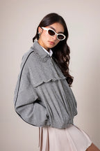 CHAQUETA BOMBER CUADROS E-F 8448.
