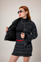 CHAQUETA BOMBER TWEED E-F 8133.