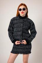 CHAQUETA BOMBER TWEED E-F 8133.