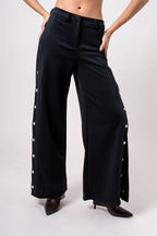 PANTALON WIDE LEG BROCHE R-F 7224.