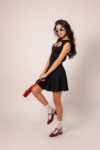 VESTIDO CORTO LAZO E-M 7228.