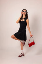 VESTIDO CORTO LAZO E-M 7228.