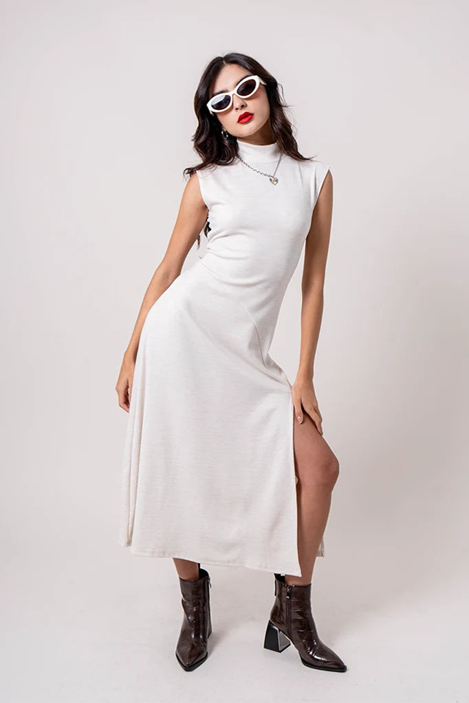 VESTIDO CUELLO ALTO B-F 8287.