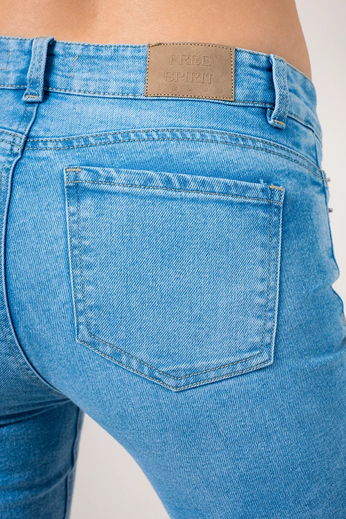 BHV JEANS FLARE MIDE RISE 8143.