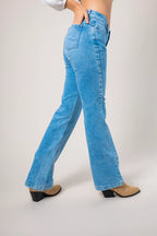 BHV JEANS FLARE MIDE RISE 8143.